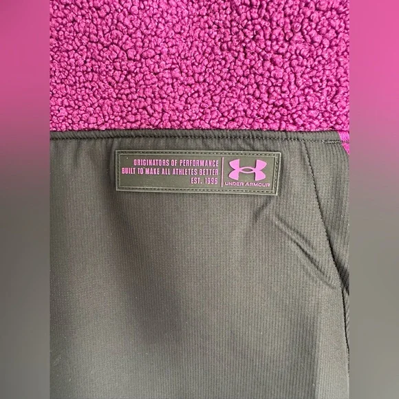 Under Armour Mission Anorak Jacket Purple/Black Size Large NWT - Picture 6 of 6